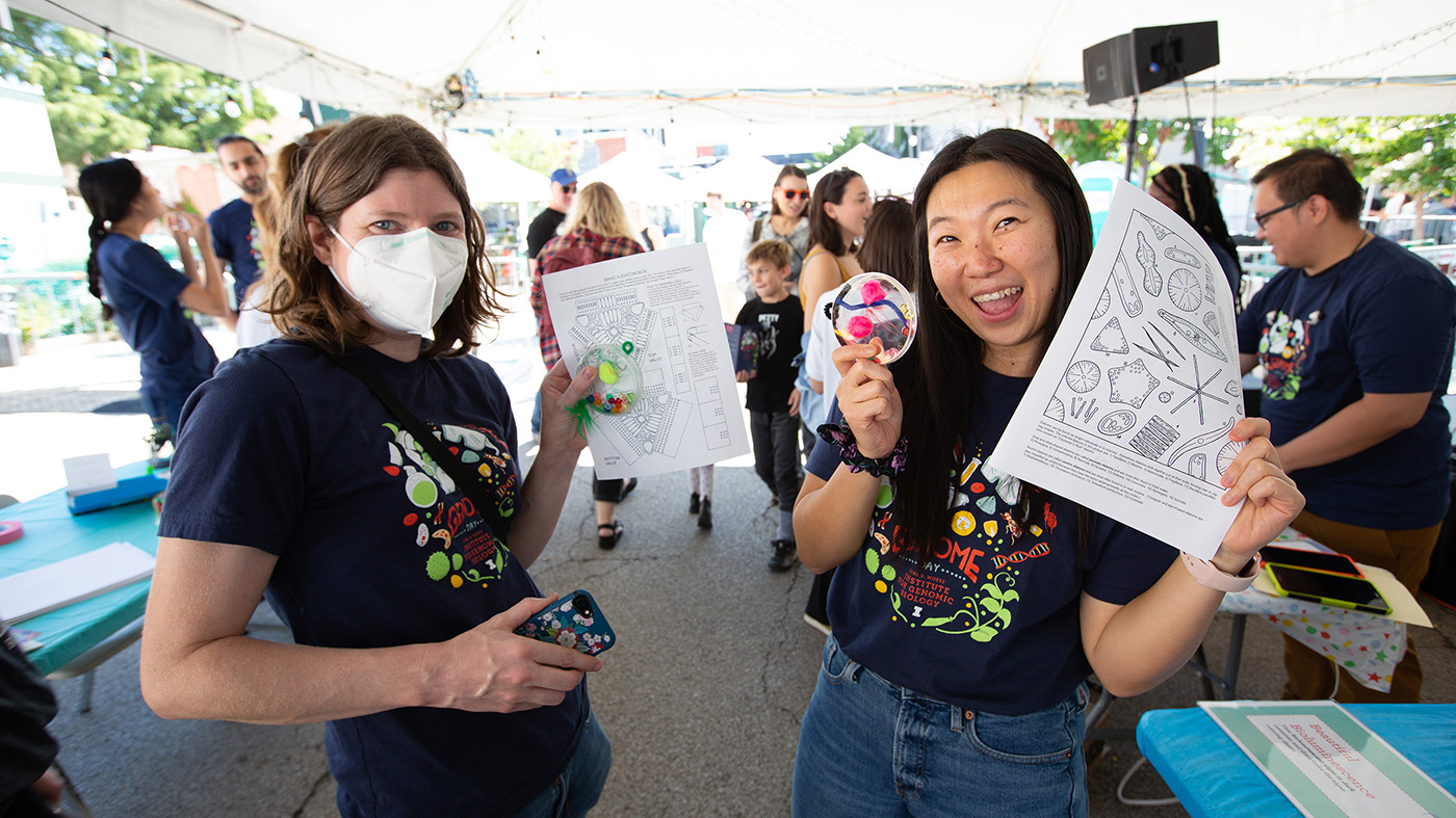 Genome Day 2022, Claudia Lutz and Sarah Choi