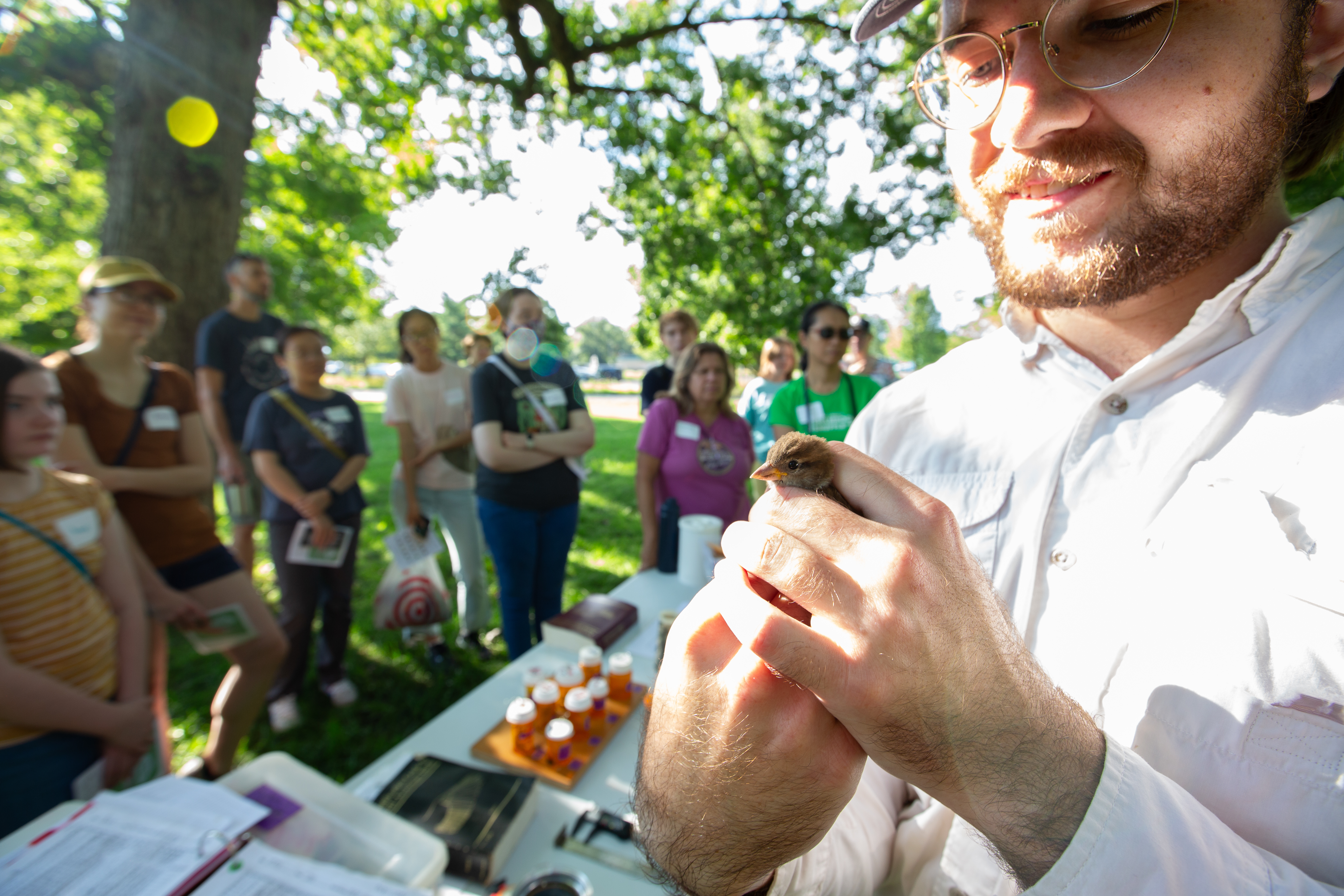 Guided outdoor walk for the Birds event, Anita Purves Nature Center