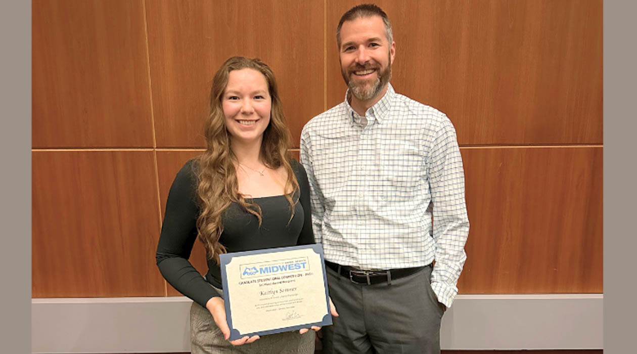 Kaitlyn Sommer (left) and Ryan Dilger (right) 