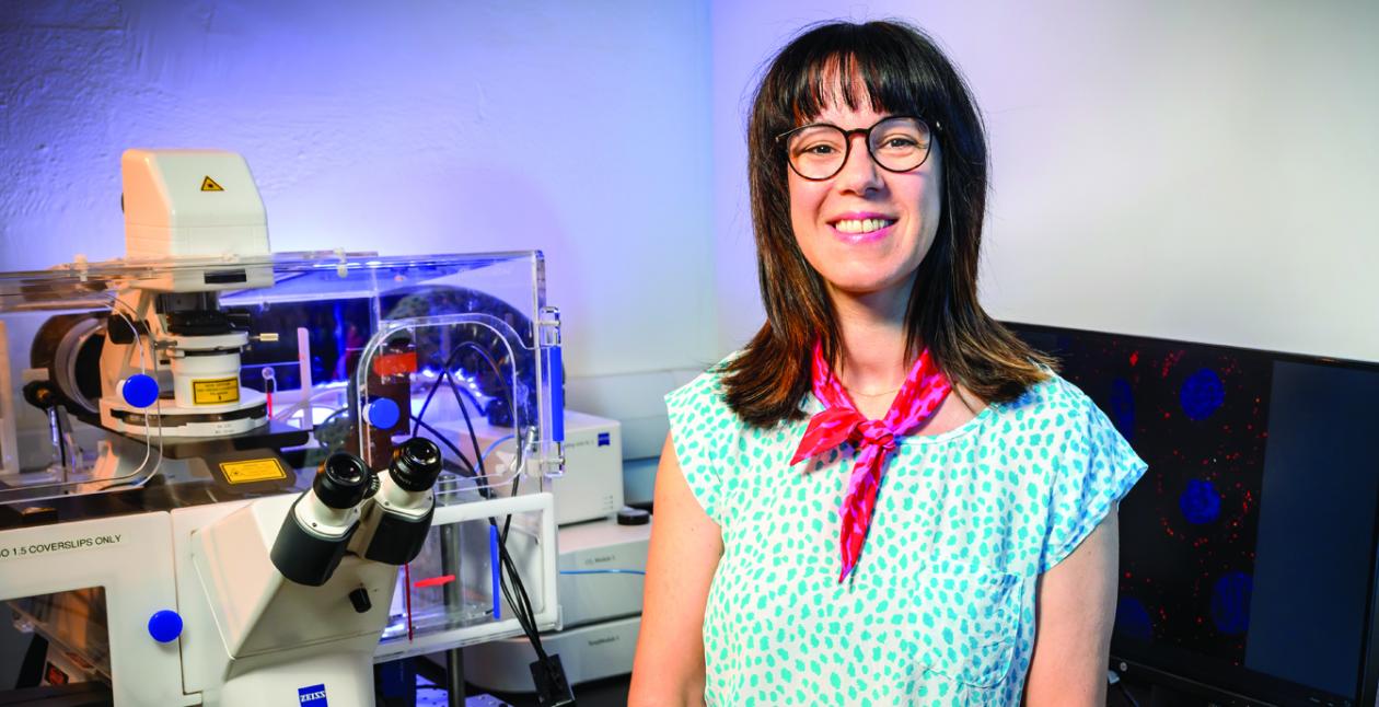 Cecilia Leal, professor of materials science engineering at Illinois, is an expert in how actual biomembranes work and in the tools to characterize them.