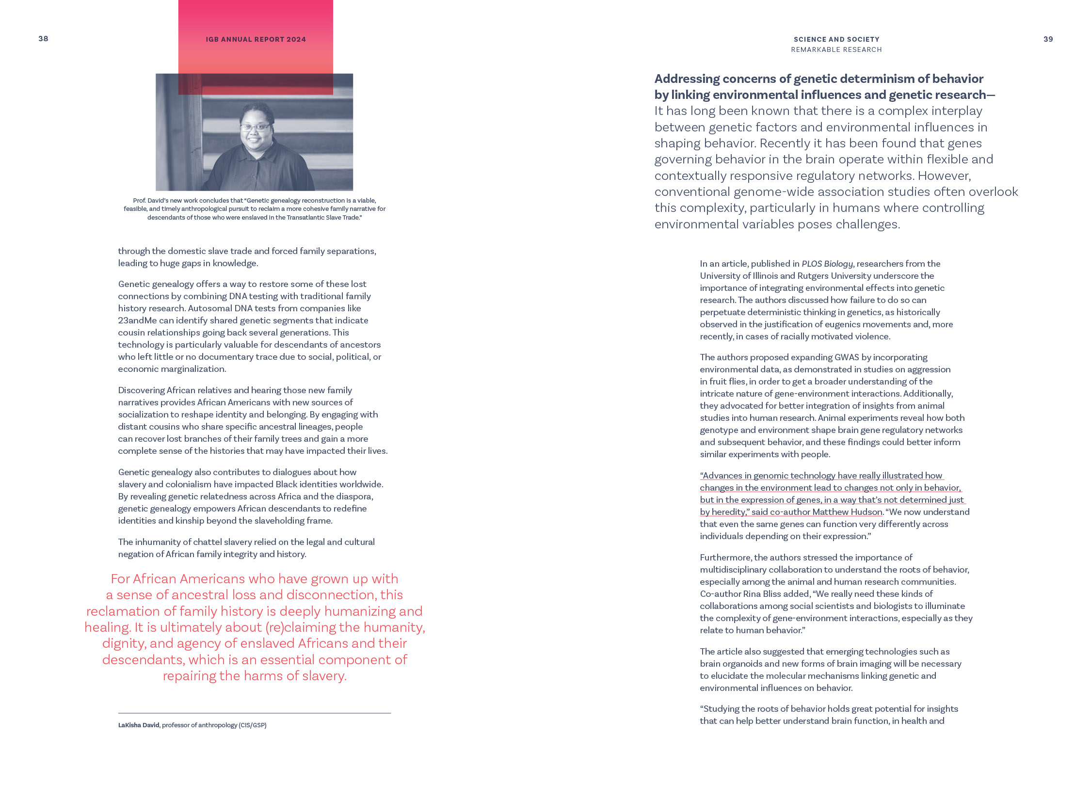 Remarkable Research stories, Science and society