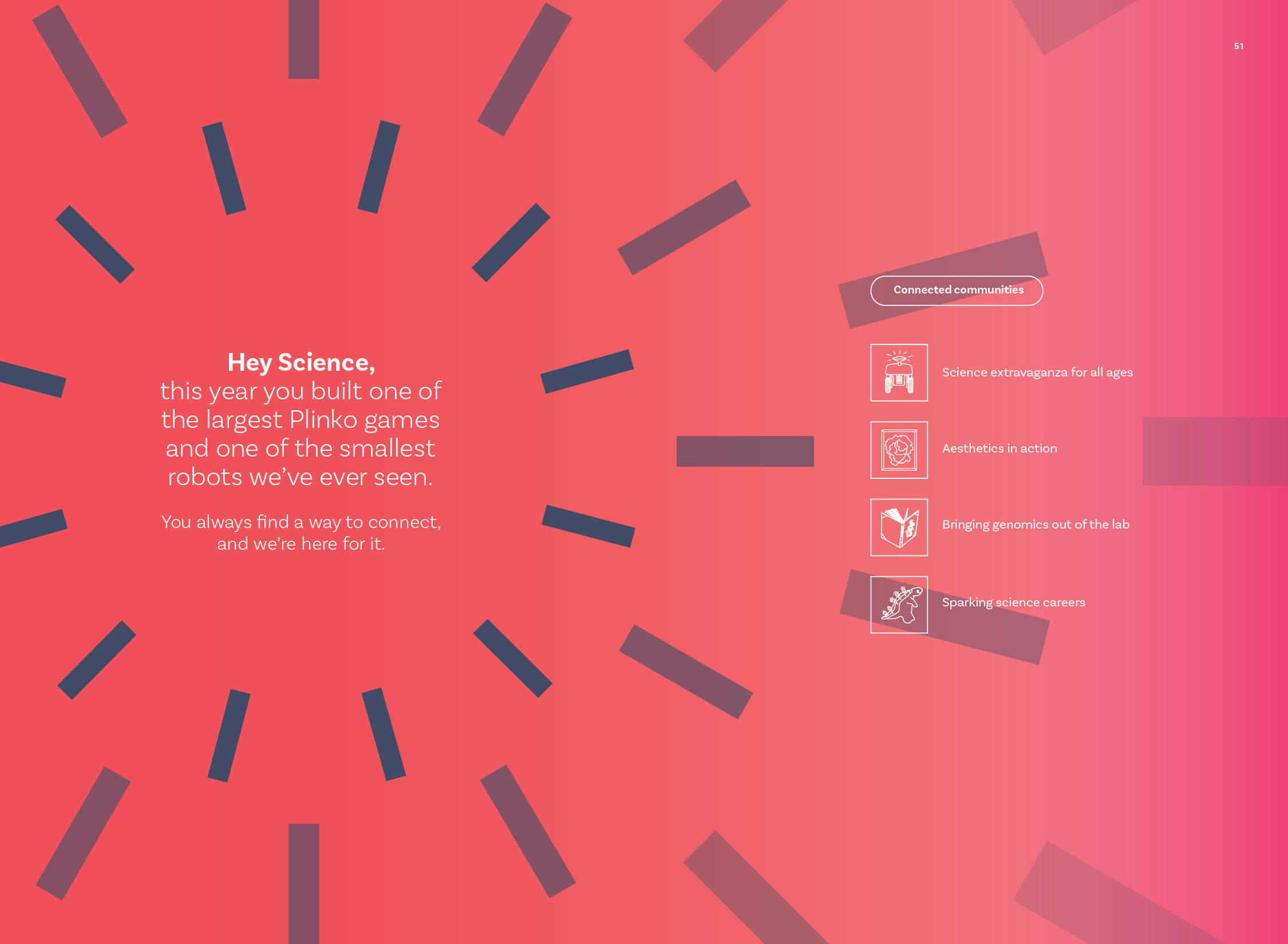 Connected communities stories, Science extravaganza for all ages