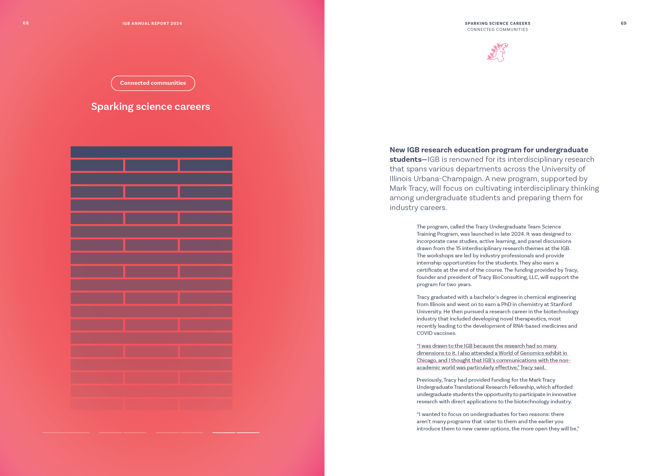 Connected communities stories, Sparking science careers