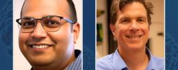 Ratnakar Singh, research assistant professor of comparative biosciences, and Michael Spinella (ACPP/EIRH), professor of comparative biosciences,