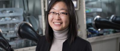 Illinois professor Ying Diao led a multi-institutional study that positions synthetic polymers as a potential alternative to expensive, unsustainable minerals for use in semiconductors and other electronic devices. Photo by Brian Stauffer