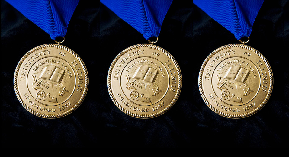 University of Illinois President Tim Killeen on Monday honored 28 key leaders of the system’s COVID-19 response with the Presidential Medallion, including 10 from the IGB