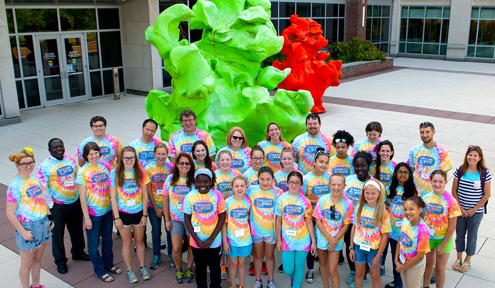 Girls learn about plants inside and out at Pollen Power camp