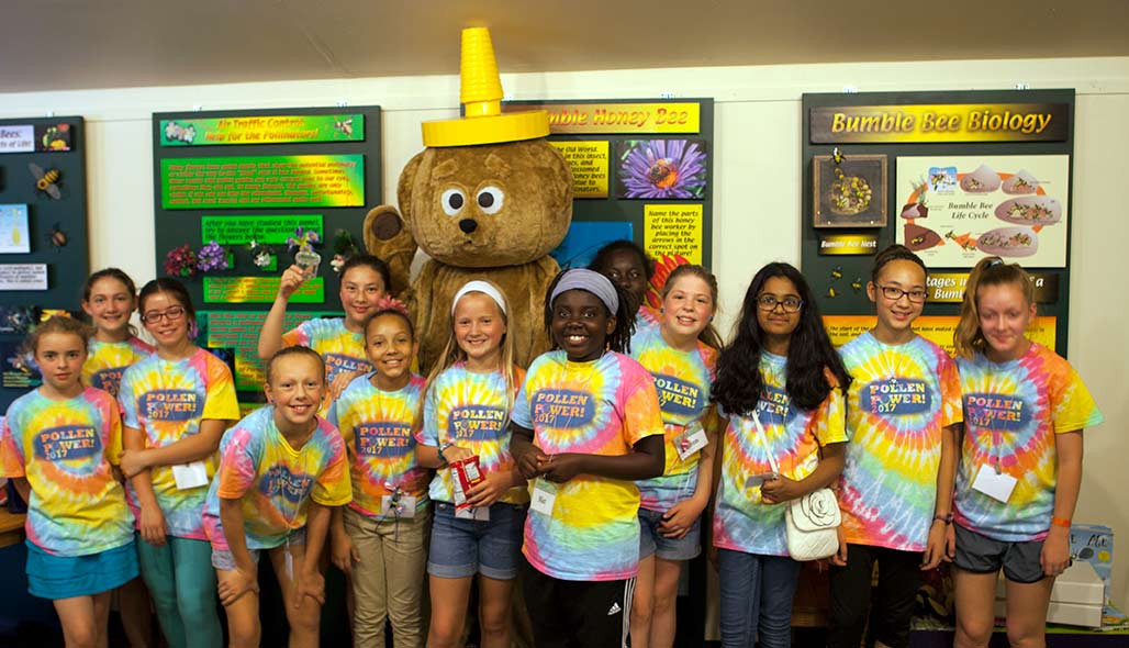 Girls learn about plants inside and out at Pollen Power camp