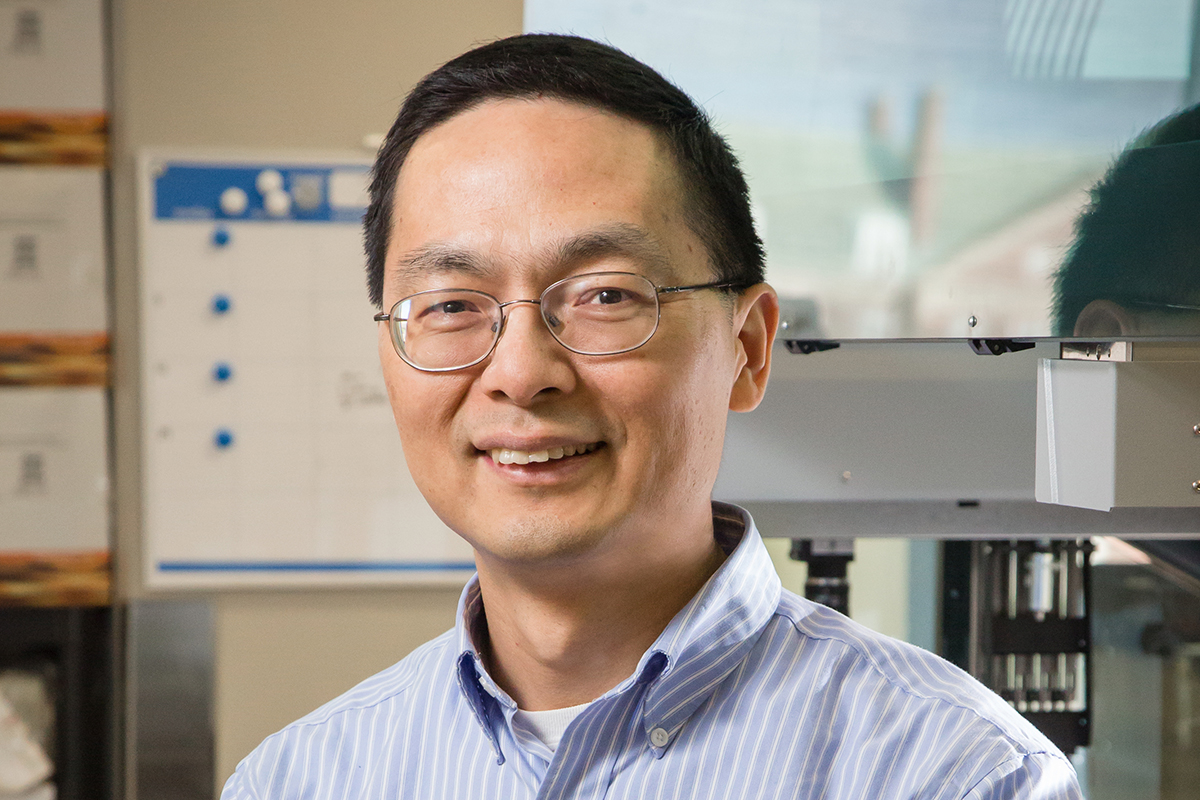 Professor Huimin Zhao led a team that achieved the highest reported efficiency of inserting genes into human cells with CRISPR-Cas9.