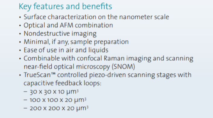  correlative raman atomic force microscopy