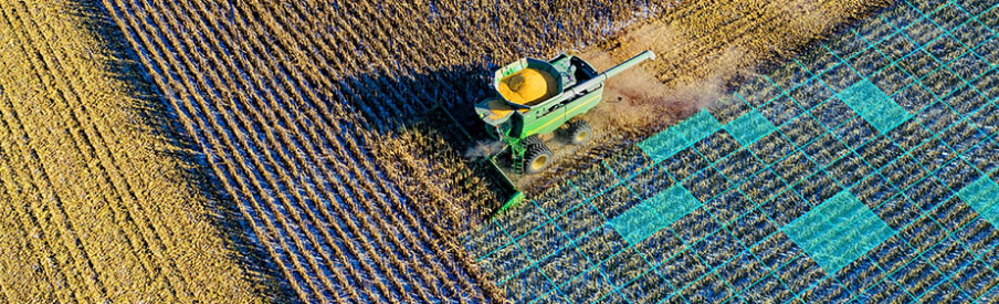 tractor in field